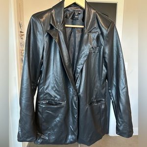 Black Leather Jacket Size Small